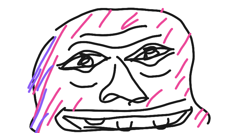 Drawing of "characters" by @fee