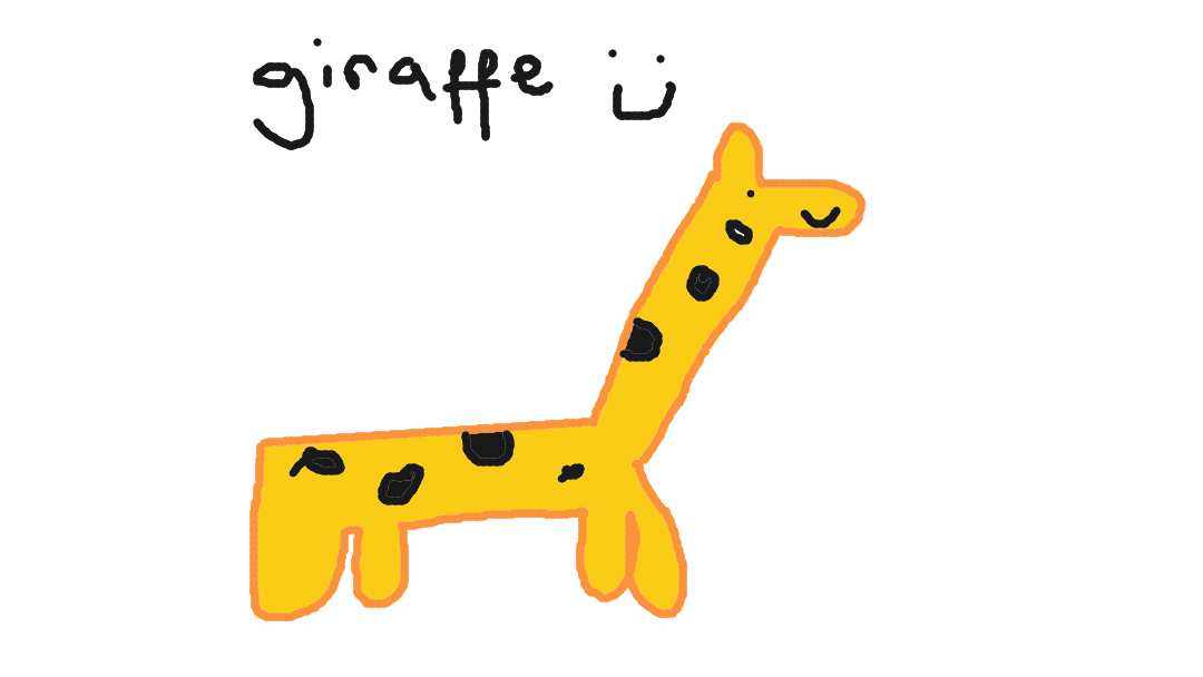 i like giraffes very much, and their long necks!!