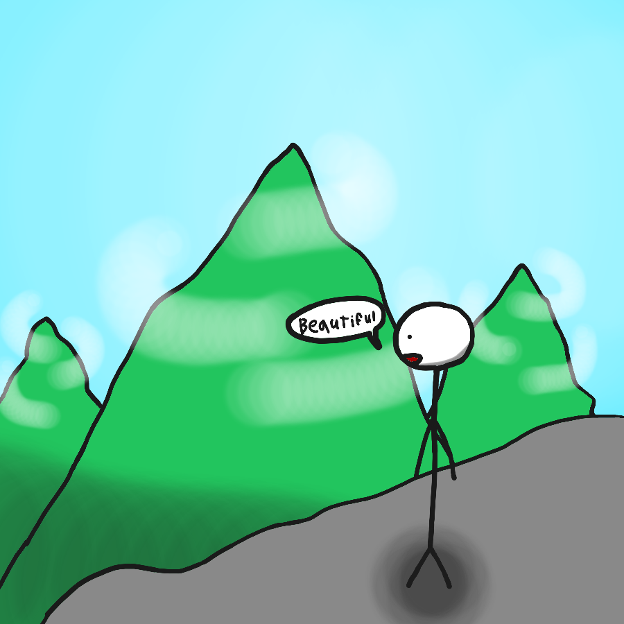 Beautiful view of mountains