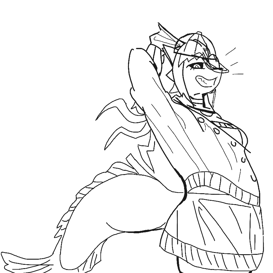 Fish with hat? what about fish GIRL with hat? (OC)