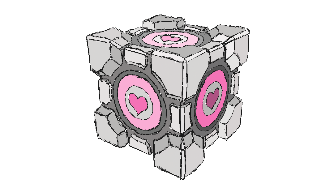 "The Enrichment Center reminds you that the Weighted Companion Cube cannot speak."