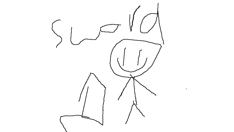 Drawing of "boss battle" by @ahmedshaaban