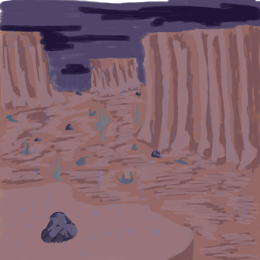 My wife always told me about how good the rain smelt in the desert, like always she’s never wrong.