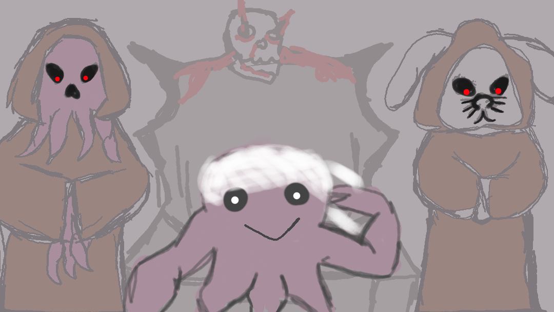 Drawing of "Evil Animals" by @quax