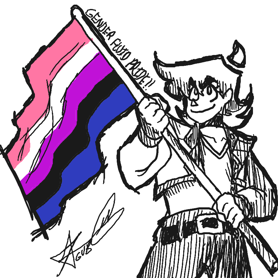 Shoutout all my genderfluid fiends