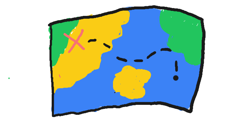 Drawing of "map" by @kaii