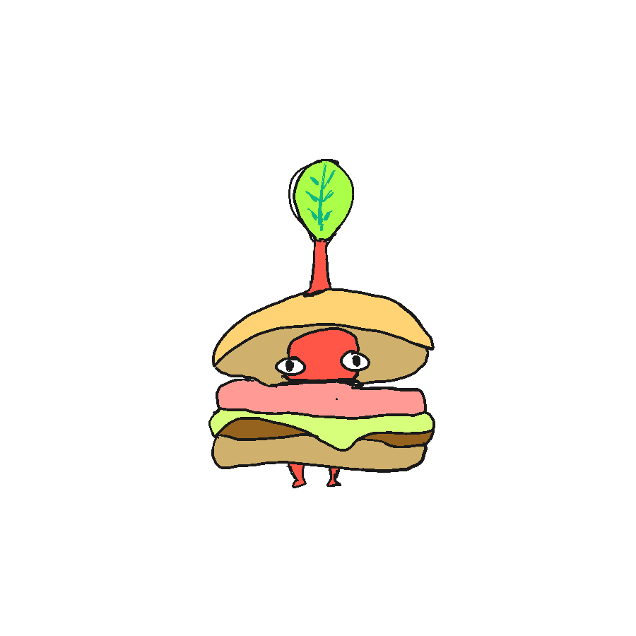 Drawing of "Anime Food" by @baka