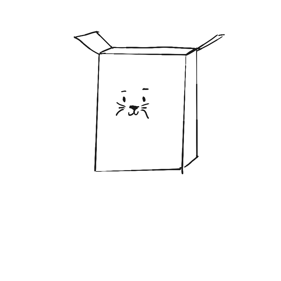 Drawing of "Box" by @baka