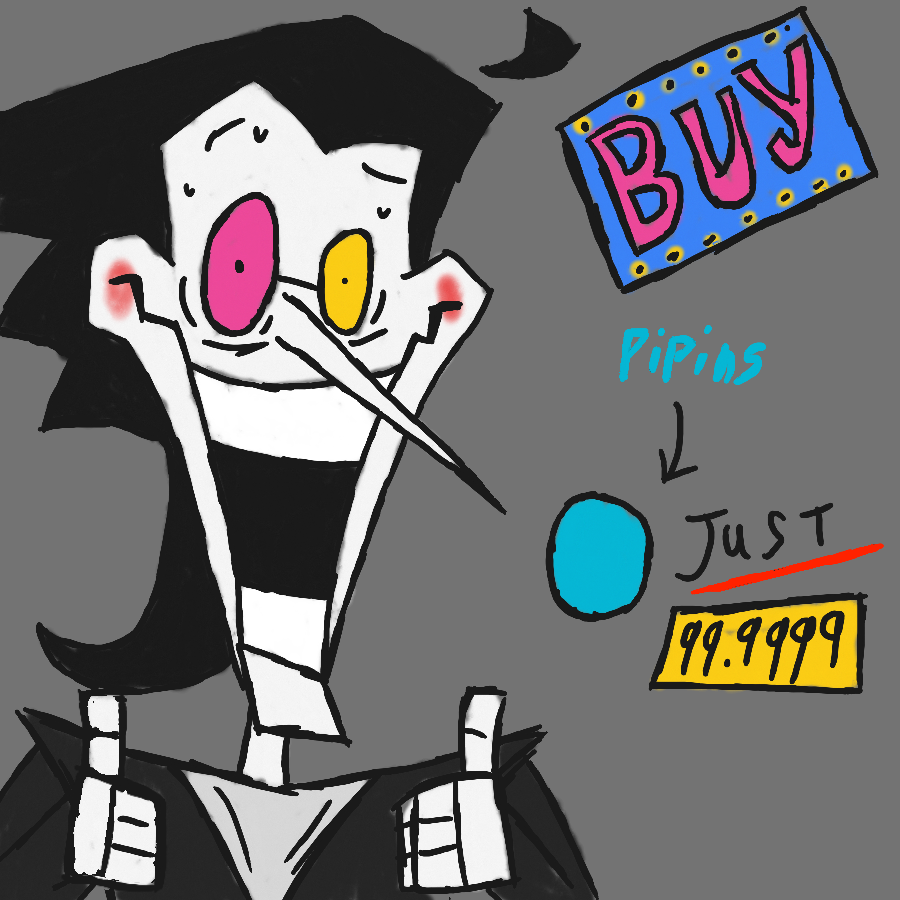 Drawing of "advertisements" by @CrimBulee
