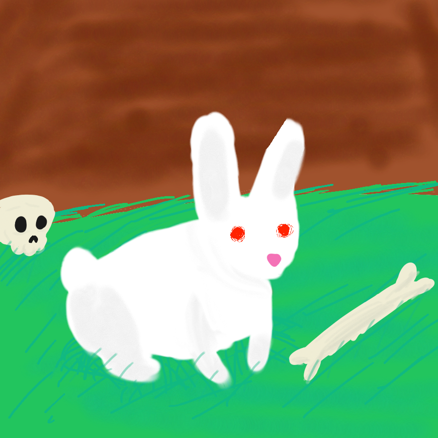 Drawing of "Evil Animals" by @CrimBulee