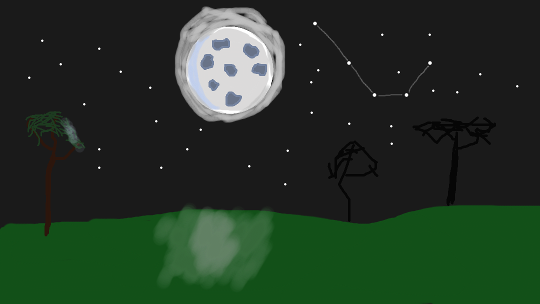 might not fit the theme but oh well. I like my moon here